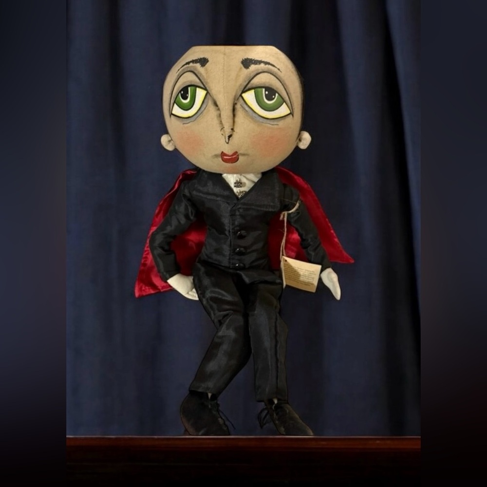 Vampire Doll with Red Cape